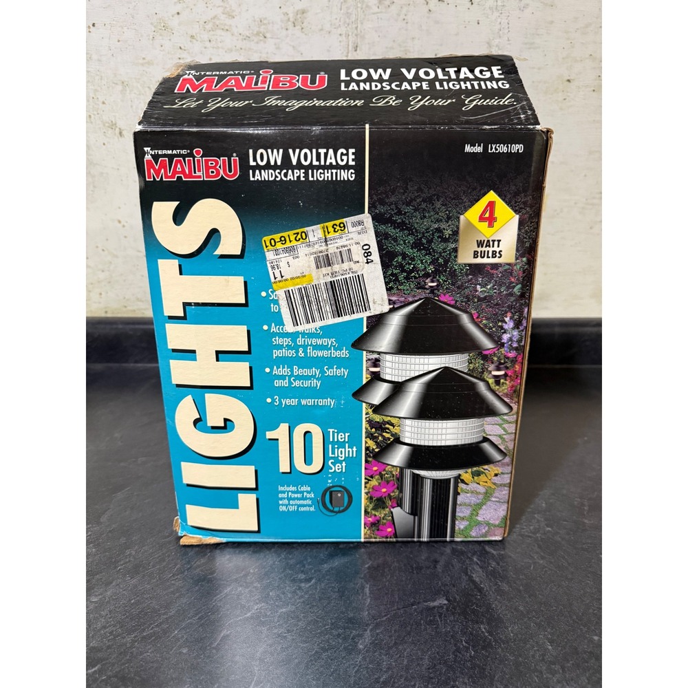 Intermatic Malibu Low Voltage Landscape Tier Lights LX50610PD Black Incomplete